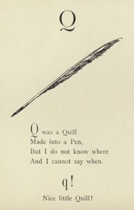 Q harfi by Edward Lear